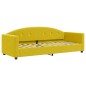 vidaXL Sofá cama con colchón terciopelo amarillo 80x200 cm vidaXL Sofá cama con colchón terciopelo amarillo 80x200 cm