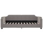 vidaXL Sofá cama con colchón tela gris taupe 80x200 cm