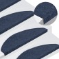 vidaXL Alfombrilla autoadhesiva de escalera 15 uds azul 65x22,5x3,5 cm vidaXL Alfombrilla autoadhesiva de escalera 15 uds azul 65x22,5x3,5 cm