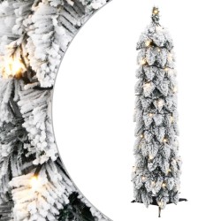 vidaXL Árbol de Navidad artificial iluminado con 30 LED y nieve 60 cm