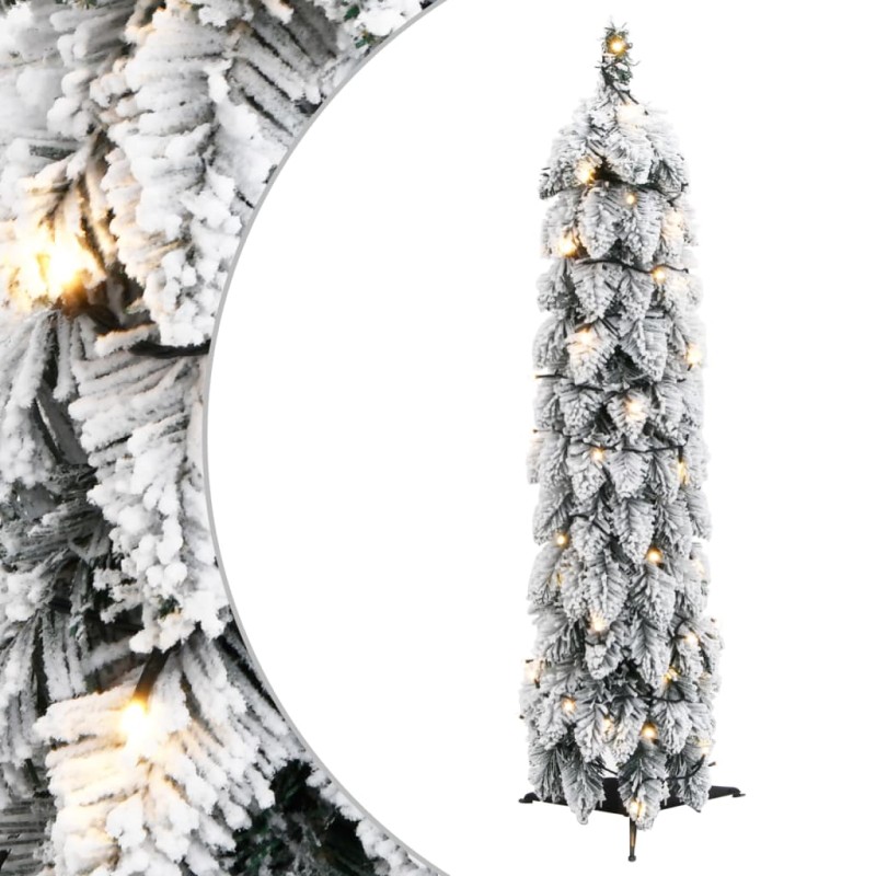 vidaXL Árbol de Navidad artificial iluminado con 30 LED y nieve 60 cm vidaXL Árbol de Navidad artificial iluminado con 30 LED y nieve 60 cm