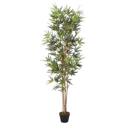 vidaXL Árbol de bambú artificial con 368 hojas verde 80 cm