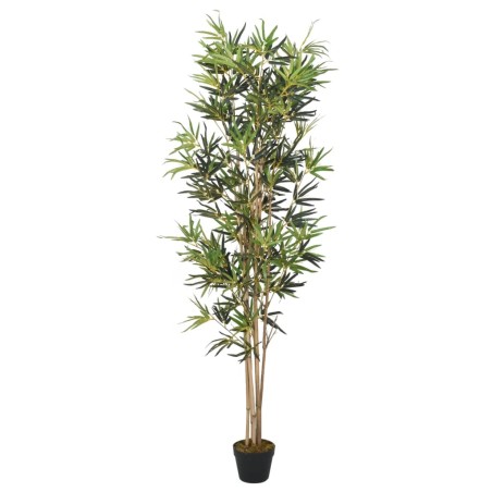 vidaXL Árbol de bambú artificial con 368 hojas verde 80 cm