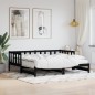 vidaXL Sofá cama nido madera maciza de pino negro 90x200 cm vidaXL Sofá cama nido madera maciza de pino negro 90x200 cm