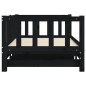 vidaXL Sofá cama nido madera maciza de pino negro 90x200 cm vidaXL Sofá cama nido madera maciza de pino negro 90x200 cm
