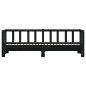 vidaXL Sofá cama nido madera maciza de pino negro 90x190 cm