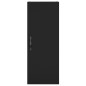 vidaXL Aparador de madera contrachapada negro 34,5x34x180 cm vidaXL Aparador de madera contrachapada negro 34,5x34x180 cm