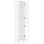 vidaXL Aparador alto madera contrachapada blanco 34,5x34x180 cm vidaXL Aparador alto madera contrachapada blanco 34,5x34x180 cm