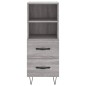 vidaXL Aparador alto madera contrachapada gris Sonoma 34,5x34x180 cm vidaXL Aparador alto madera contrachapada gris Sonoma 34,5x34x180 cm