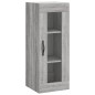vidaXL Aparador alto madera contrachapada gris Sonoma 34,5x34x180 cm vidaXL Aparador alto madera contrachapada gris Sonoma 34,5x34x180 cm