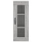 vidaXL Aparador alto madera contrachapada gris Sonoma 34,5x34x180 cm vidaXL Aparador alto madera contrachapada gris Sonoma 34,5x34x180 cm
