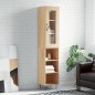 vidaXL Aparador de madera contrachapada roble Sonoma 34,5x34x180 cm