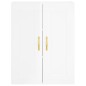 vidaXL Aparador alto madera contrachapada blanco brillo 69,5x34x180 cm vidaXL Aparador alto madera contrachapada blanco brillo 69,5x34x180 cm