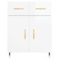 vidaXL Aparador alto madera contrachapada blanco brillo 69,5x34x180 cm vidaXL Aparador alto madera contrachapada blanco brillo 69,5x34x180 cm