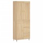 vidaXL Aparador alto madera contrachapada color roble 69,5x34x180 cm vidaXL Aparador alto madera contrachapada color roble 69,5x34x180 cm