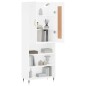vidaXL Aparador alto madera contrachapada blanco 69,5x34x180 cm vidaXL Aparador alto madera contrachapada blanco 69,5x34x180 cm