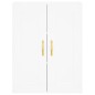 vidaXL Aparador alto madera contrachapada blanco 69,5x34x180 cm vidaXL Aparador alto madera contrachapada blanco 69,5x34x180 cm