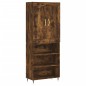 vidaXL Aparador alto madera contrachapada roble ahumado 69,5x34x180 cm vidaXL Aparador alto madera contrachapada roble ahumado 69,5x34x180 cm