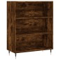 vidaXL Aparador alto madera contrachapada roble ahumado 69,5x34x180 cm vidaXL Aparador alto madera contrachapada roble ahumado 69,5x34x180 cm