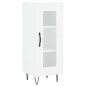 vidaXL Aparador alto madera contrachapada blanco brillo 34,5x34x180 cm vidaXL Aparador alto madera contrachapada blanco brillo 34,5x34x180 cm