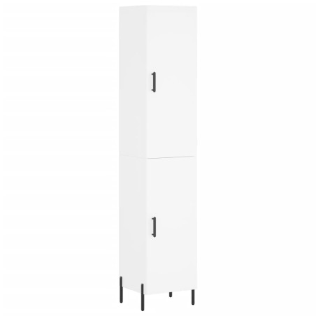vidaXL Aparador alto madera contrachapada blanco 34,5x34x180 cm