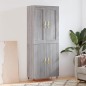 vidaXL Aparador alto madera contrachapada gris sonoma 69,5x34x180 cm vidaXL Aparador alto madera contrachapada gris sonoma 69,5x34x180 cm