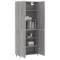 vidaXL Aparador alto madera contrachapada gris sonoma 69,5x34x180 cm vidaXL Aparador alto madera contrachapada gris sonoma 69,5x34x180 cm