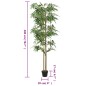 vidaXL Árbol de bambú artificial con 1520 hojas verde 200 cm vidaXL Árbol de bambú artificial con 1520 hojas verde 200 cm