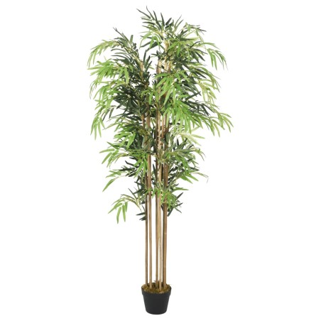 vidaXL Árbol de bambú artificial con 1650 hojas verde 180 cm