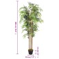 vidaXL Árbol de bambú artificial con 1650 hojas verde 180 cm vidaXL Árbol de bambú artificial con 1650 hojas verde 180 cm