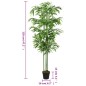 vidaXL Árbol de bambú artificial con 384 hojas verde 120 cm vidaXL Árbol de bambú artificial con 384 hojas verde 120 cm