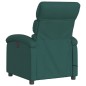 vidaXL Sillón de masaje reclinable de tela verde oscuro vidaXL Sillón de masaje reclinable de tela verde oscuro