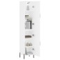 vidaXL Aparador alto madera contrachapada blanco 34,5x34x180 cm vidaXL Aparador alto madera contrachapada blanco 34,5x34x180 cm