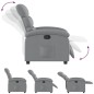 vidaXL Sillón reclinable de tela gris claro vidaXL Sillón reclinable de tela gris claro