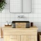 vidaXL Lavabo encimera rectangular cerámica negro marrón 46x35,5x13 cm vidaXL Lavabo encimera rectangular cerámica negro marrón 46x35,5x13 cm
