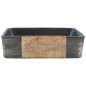 vidaXL Lavabo encimera rectangular cerámica negro marrón 46x35,5x13 cm vidaXL Lavabo encimera rectangular cerámica negro marrón 46x35,5x13 cm