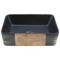 vidaXL Lavabo encimera rectangular cerámica negro marrón 46x35,5x13 cm vidaXL Lavabo encimera rectangular cerámica negro marrón 46x35,5x13 cm
