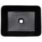 vidaXL Lavabo encimera rectangular cerámica negro marrón 46x35,5x13 cm vidaXL Lavabo encimera rectangular cerámica negro marrón 46x35,5x13 cm