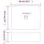 vidaXL Lavabo encimera rectangular cerámica negro marrón 46x35,5x13 cm vidaXL Lavabo encimera rectangular cerámica negro marrón 46x35,5x13 cm