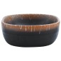 vidaXL Lavabo sobre encimera ovalado cerámica negro naranja 47x33x13cm vidaXL Lavabo sobre encimera ovalado cerámica negro naranja 47x33x13cm