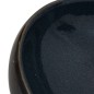 vidaXL Lavabo sobre encimera ovalado cerámica negro y azul 59x40x15 cm vidaXL Lavabo sobre encimera ovalado cerámica negro y azul 59x40x15 cm