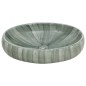 vidaXL Lavabo sobre encimera ovalado cerámica verde 59x40x15 cm vidaXL Lavabo sobre encimera ovalado cerámica verde 59x40x15 cm