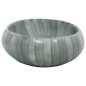 vidaXL Lavabo sobre encimera ovalado cerámica verde 59x40x15 cm vidaXL Lavabo sobre encimera ovalado cerámica verde 59x40x15 cm