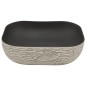 vidaXL Lavabo encimera rectangular cerámica gris negro 48x37,5x13,5 cm vidaXL Lavabo encimera rectangular cerámica gris negro 48x37,5x13,5 cm