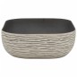 vidaXL Lavabo encimera rectangular cerámica gris negro 48x37,5x13,5 cm vidaXL Lavabo encimera rectangular cerámica gris negro 48x37,5x13,5 cm