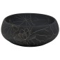 vidaXL Lavabo sobre encimera ovalado cerámica negro 59x40x15 cm vidaXL Lavabo sobre encimera ovalado cerámica negro 59x40x15 cm
