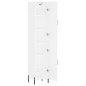 vidaXL Aparador alto madera contrachapada blanco 34,5x34x180 cm vidaXL Aparador alto madera contrachapada blanco 34,5x34x180 cm