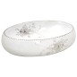 vidaXL Lavabo sobre encimera ovalado cerámica blanco 59x40x15 cm vidaXL Lavabo sobre encimera ovalado cerámica blanco 59x40x15 cm
