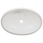 vidaXL Lavabo sobre encimera ovalado cerámica blanco 59x40x15 cm vidaXL Lavabo sobre encimera ovalado cerámica blanco 59x40x15 cm