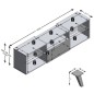 FMD Mueble para TV negro 153,5x31,7x52 cm FMD Mueble para TV negro 153,5x31,7x52 cm